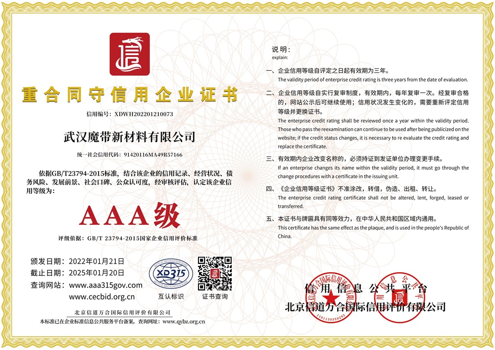 重合同守信用企业证书
